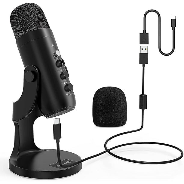 Micrófono Usb, micrófono condensador para ordenador, micrófonos para juegos  plug & play para Ps 4 y 5.