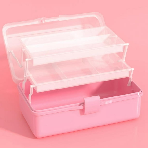 Caja de almacenamiento de plástico duro transparente y grueso con