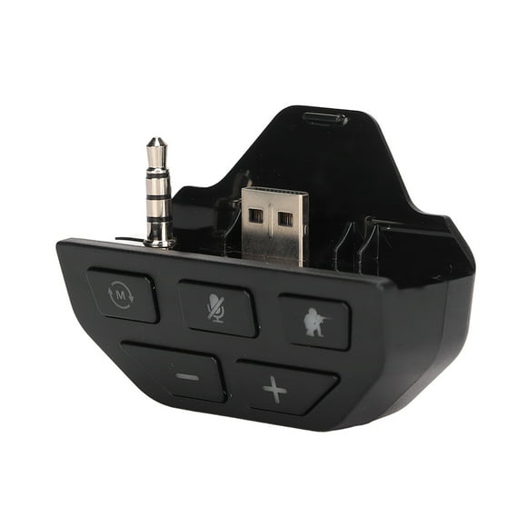 convertidor de auriculares gamepad controlador de juego de reducción de ruido sin pérdidas adaptador de auriculares plug and play negro para xbox one anggrek gaming sound enhancer