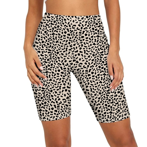 Abrazadera Volcánico Fuera de servicio Txlixc Pantalones cortos de cintura alta, pantalones cortos de leopardo /  piel de serpiente Txlixc moda | Walmart en línea