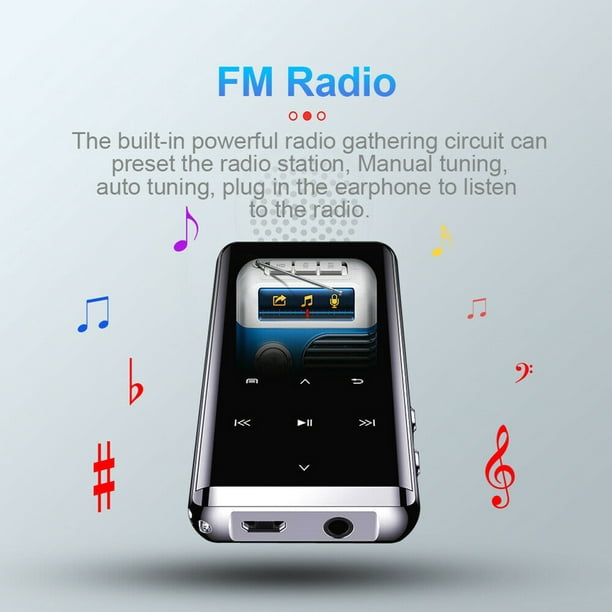 Reproductor Mp3 Mp4 Bluetooth Con Radio Y Grabadora