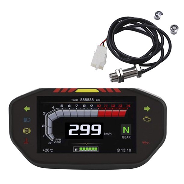 Pantalla LED de velocímetro digital para motocicleta para reemplazo de  Brasil CG150 V kusrkot Tablero digital