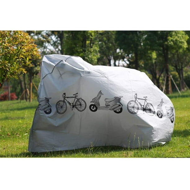 Funda para bicicleta, bonita funda transparente para almacenamiento al aire  libre, impermeable, material antidesgarros, lluvia, nieve, polvo, viento