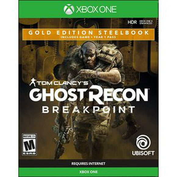 tom clancys ghost recon breakpoint steelbook gold edition  xbox one xbox one game