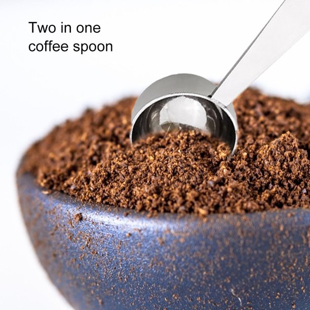  Cuchara medidora de café, 2 cucharas de café de plástico, cuchara  medidora reutilizable con cuchara de café expreso para café en polvo :  Hogar y Cocina