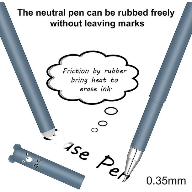 Bolígrafo borrable Paper Mate Eraser punto medio negro 2 pzas