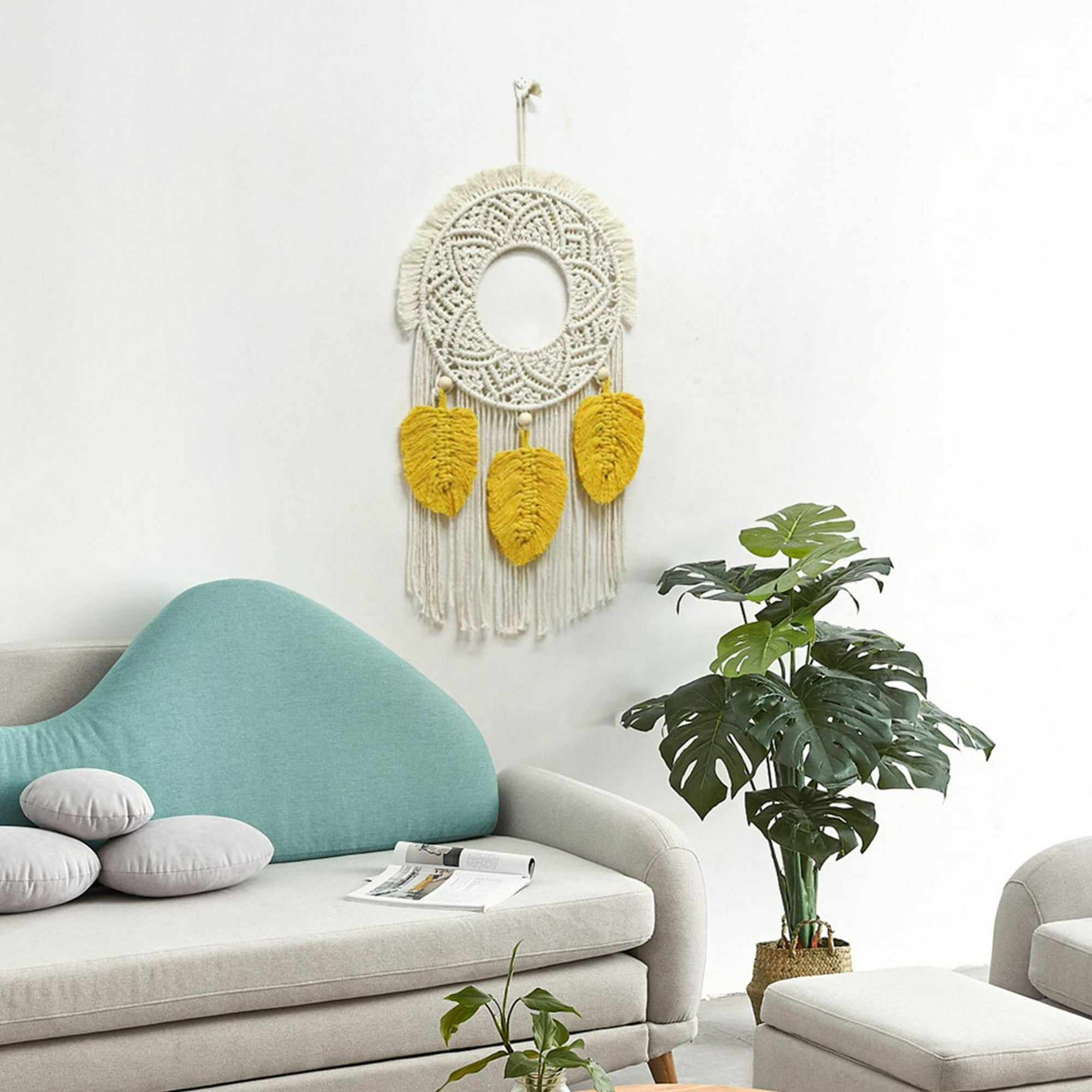 Tapiz Decoración Relax Artesanal Adorno Pared Madera Boho