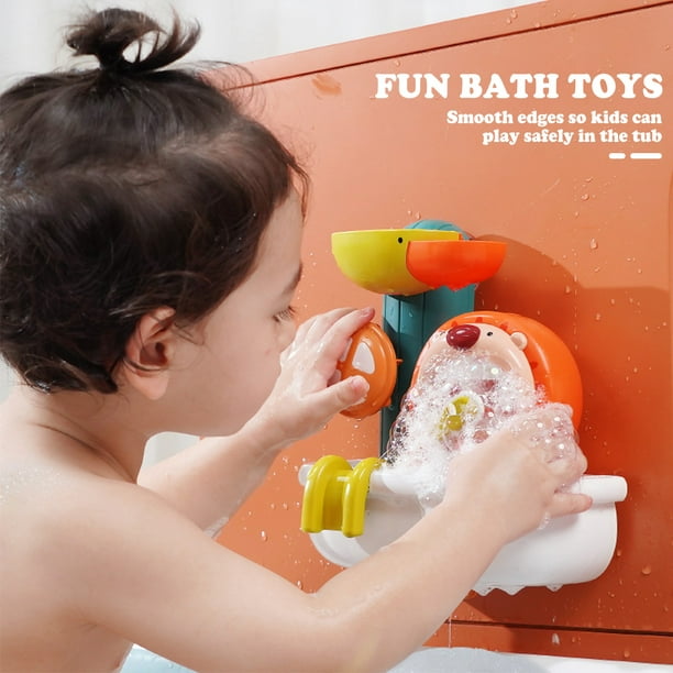 Juego de juguetes de baño de bebé juguetes de bañera para niños pequeños  flor bebé juguetes de baño cascada