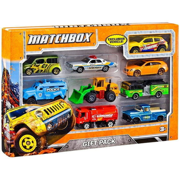 Matchbox Paquete de Regalo de 9 coches, Surtido (Los estilos Matchbox N/A