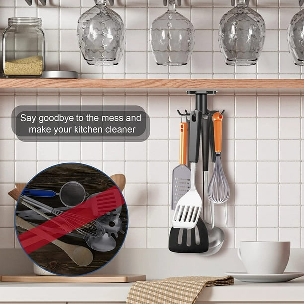 Soporte de pared para utensilios de cocina