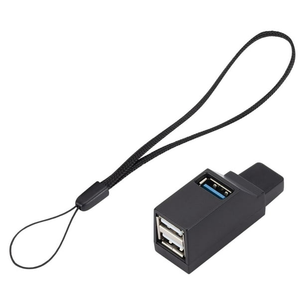 USB 3.0 Hub Splitter, 3 puertos de alta velocidad Mini USB Hub USB 3.0 Hub  Adapter Portable Compact Hugo Divisor de concentrador USB