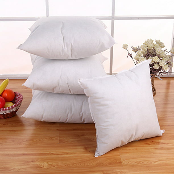 Rellenos de almohada de 18 x 18 pulgadas, 2 paquetes, rellenos de almohada  cuadrados blancos para sofá, cama, sala de estar, almohadas decorativas
