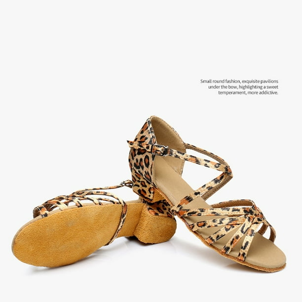 Zapatos de baile latino leopardo