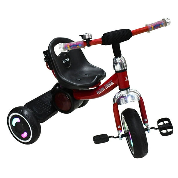 Bicicleta Infantil Bebe 2 a 5 años Niño Niña Juguete Junior Musical Y luces  SuperNova Roja - La Tiendita del Bebé
