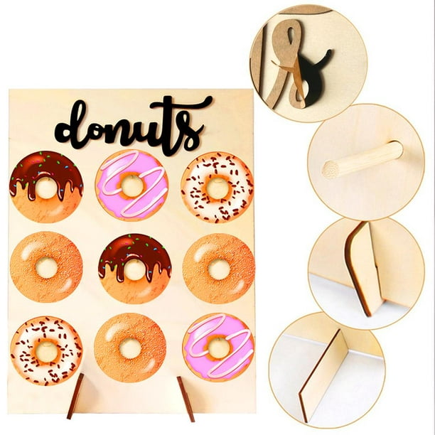 Expositor en madera para Donuts