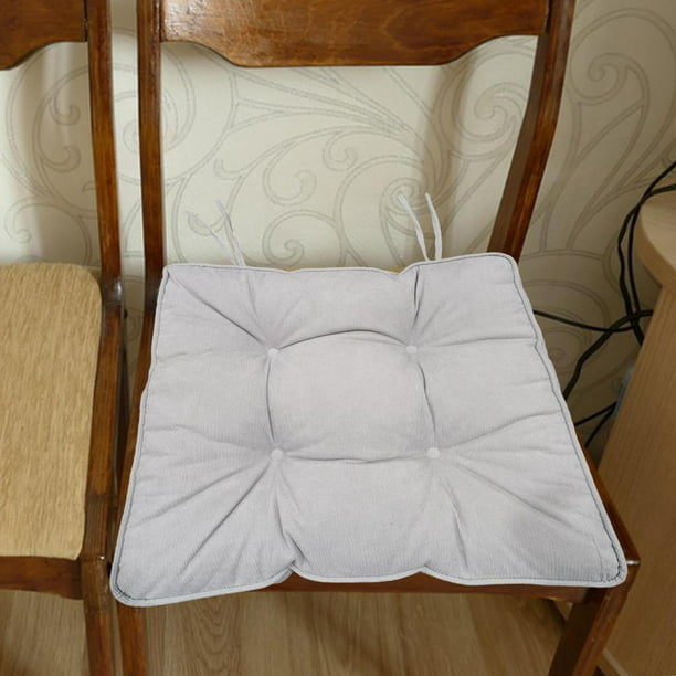  OITTO Cojín de asiento para silla, cojines de asiento para  silla de comedor, cojines de silla de comedor con cordones para sillas de  cocina de metal y madera, 15.7 x 15.7