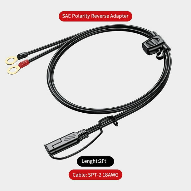 Cargadores USB para motocicleta, 1) - SAE to USB Adapter & Ring Terminal  Cable : : Automotriz y Motocicletas
