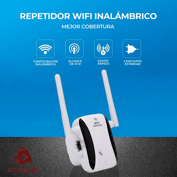 Repetidor De Wifi Inalámbrico 2 Antenas 300 MBPS