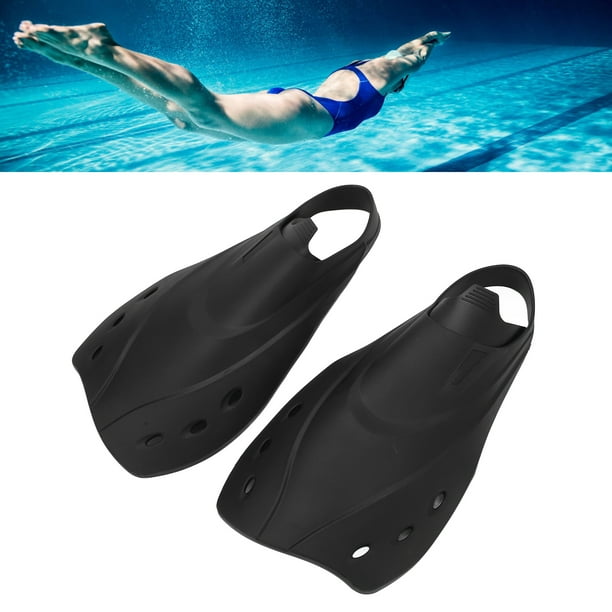 Aletas de natación Aletas cortas flotantes de entrenamiento para niños y  adultos, aletas de piscina de goma termoplásticas para nadar Buceo Snorkel  deportes acuáticos