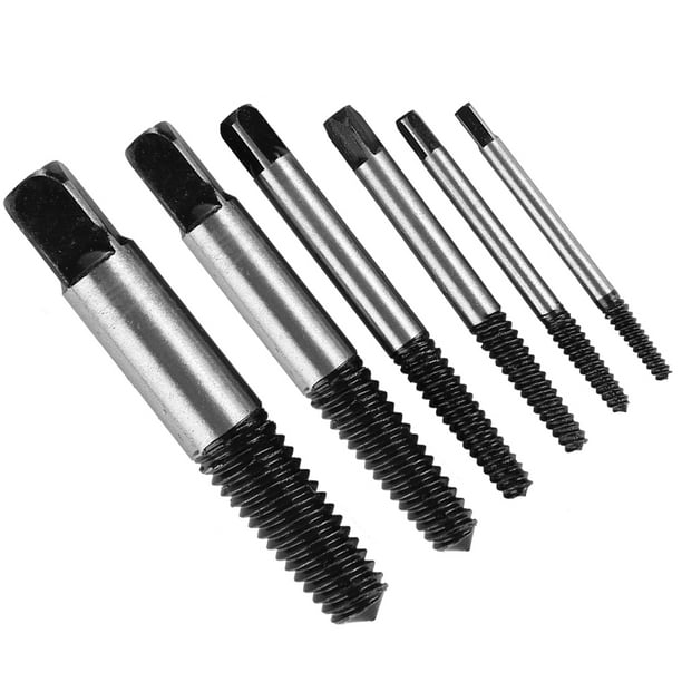 Extractor de tornillo roto, 2 piezas, juego de extractor de tornillos  pelados dañados, extractor de pernos rotos de 1/2 in 3/4 pulgadas para  tornillos