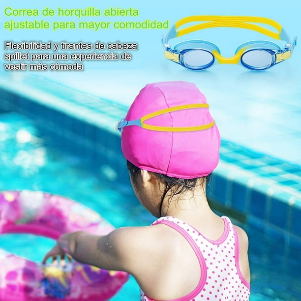 Gafas de natación para niños, Lentes de Natación con Tapones y