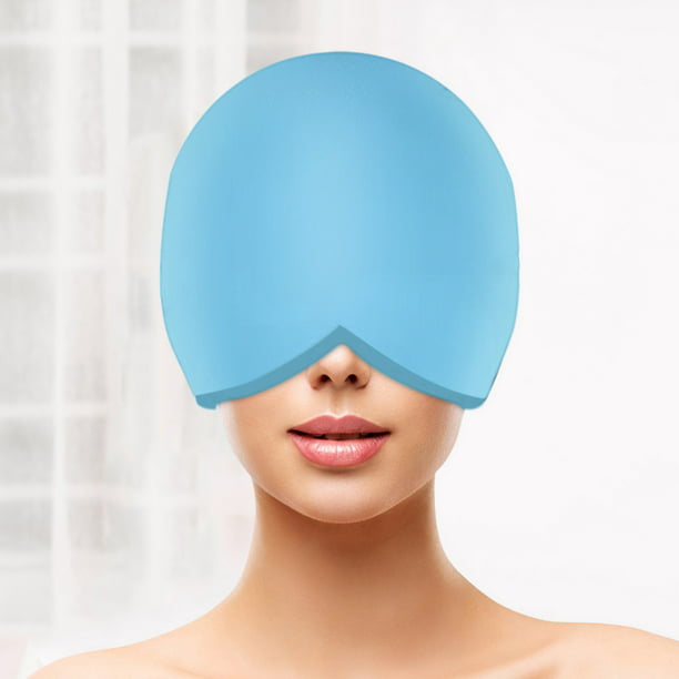 Gorra de alivio de dolor de cabeza y migraña, máscara de hielo para dolor  de cabeza, sombrero de hielo para aliviar la máscara de sueño