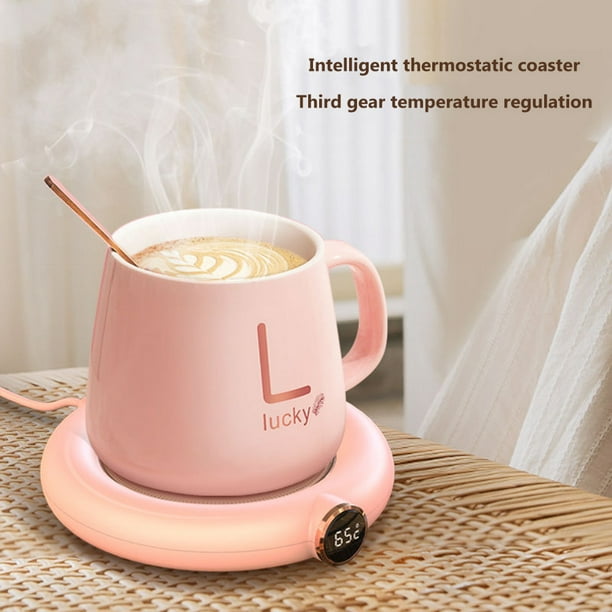 Calentador de taza de café eléctrico placa caliente de leche de temperatura  constante para regalos de vacaciones Hugtrwg Para estrenar