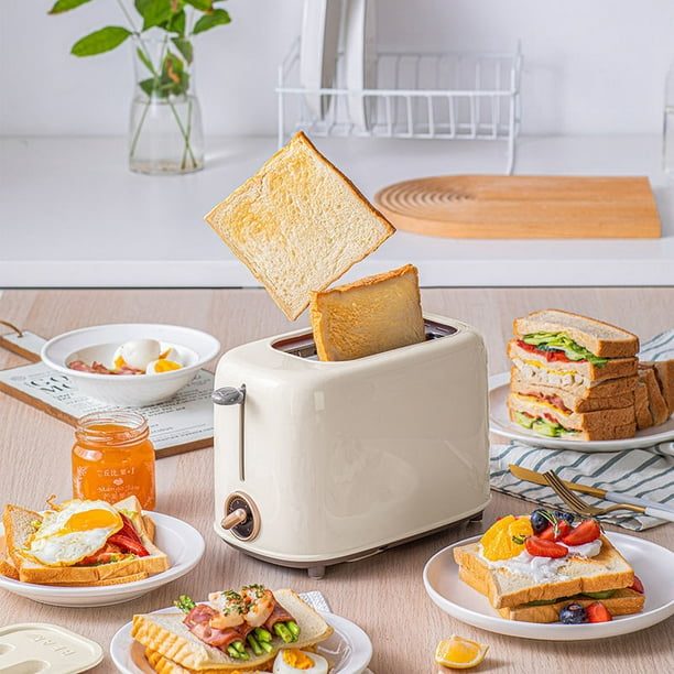 Tostadora de pan de 2 rebanadas Máquina de desayuno de 6 configuraciones de  tostadas para pan Bagel Waffle Hugtrwg Para estrenar