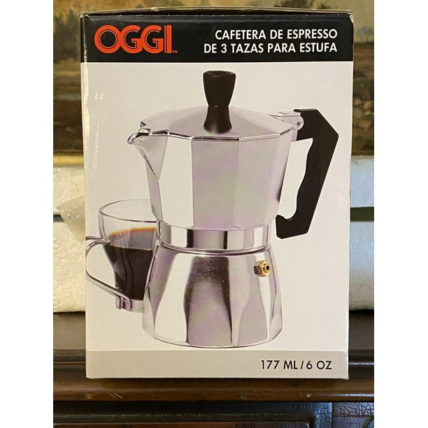 Cafetera Para Espresso 3 Tazas OGGI (175 ML, 6 OZ) OGGI 6570