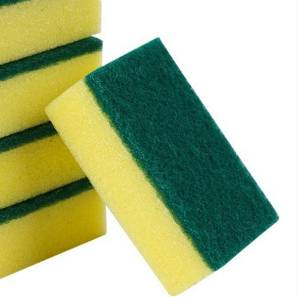 VHD Esponjas para limpiar las uñas fáciles de agarrar, para lavar platos y  limpiar la cocina, para todas las superficies, 10 esponjas con 1 esponja de