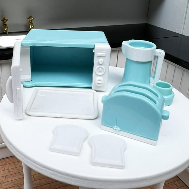 1:12 escala cocina juego de simulación para Zulema mini horno microondas