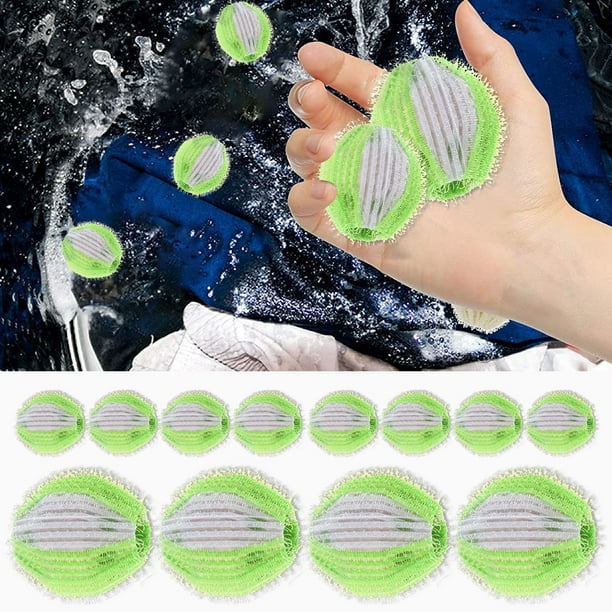 Bolas de lavandería mágicas reutilizables para limpiar lavadora Removedor  de pelusa para ropa Lavado de pvc Bola de secadora de ropa antinudos