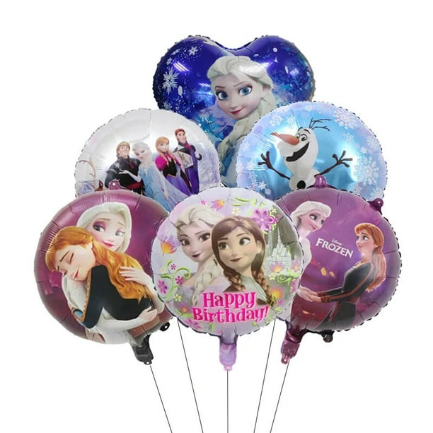 Juego de globos con temática de Frozen de Princesas de Disney, Set de globos  de papel de aluminio de La Vida Bella