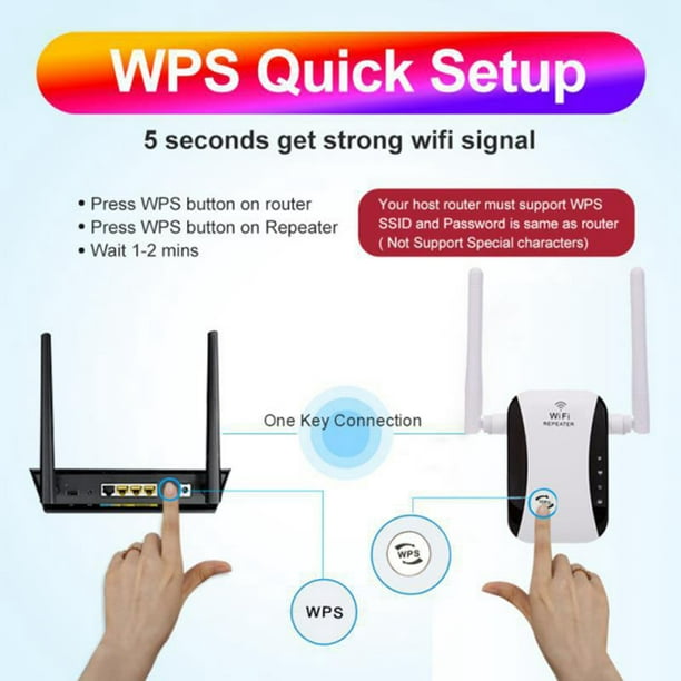Extensor de router repetidor inalámbrico Wifi 300mbps