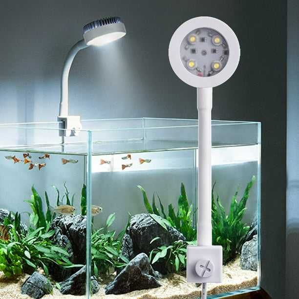 Comprar Luces impermeables para acuario, luz para pecera, LED azul/blanco  subacuático, lámpara decorativa para paisajismo