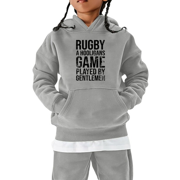 Disfraz de Jugador de Rugby Gris para infantil