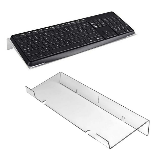 Elevador de teclado, soporte de teclado para escritorio, soporte de  computadora portátil para escritorio, soporte portátil para computadora  portátil (2 piezas)