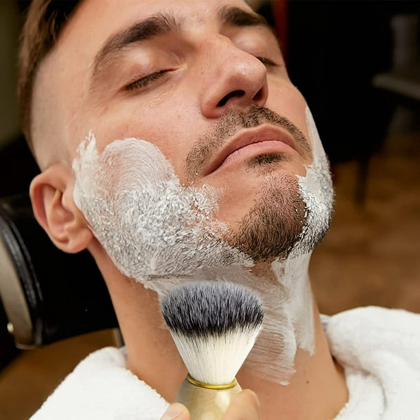 Brocha de afeitar para hombre, diseño de bigote