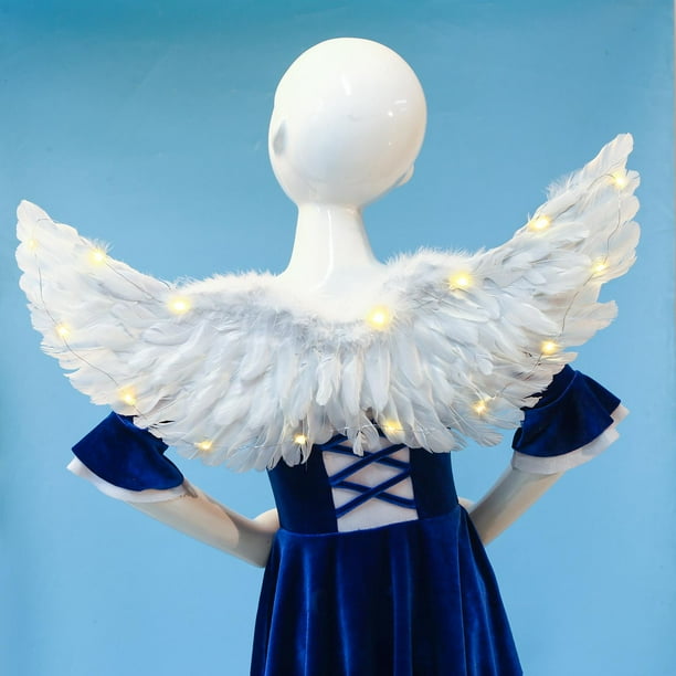 Alas de ángel para Disfraces de ángel para niñas cumpleaños de boda para  Cosplay Fiesta de Halloween , Los 65x35cm Baoblaze Juguetes de ala de ángel  de Costunme