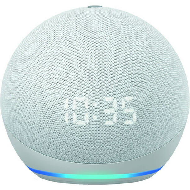 Echo Dot (4.ª generación) | Altavoz inteligente con reloj y Alexa | Azul  crepuscular con bombilla de color Bluetooth Sengled