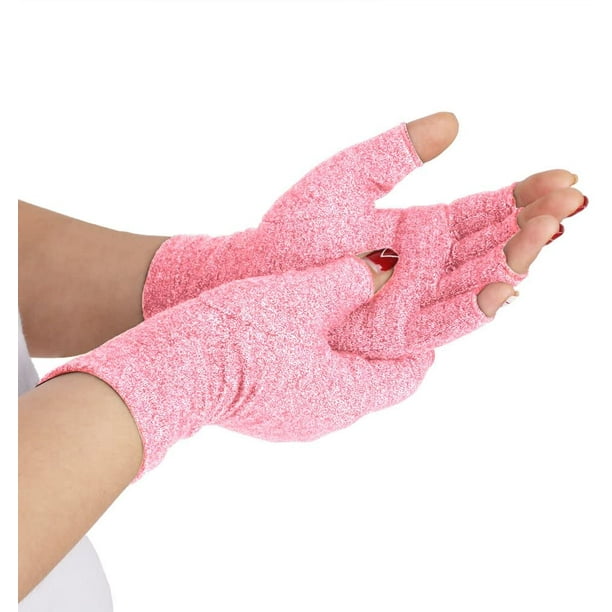 Los guantes de compresión para artritis alivian el dolor reumatoide, RSI, túnel  carpiano, guantes de mano sin dedos para escribir en computadora y trabajo  diario, soporte para manos y articulaciones MFZFUKR CJWUS-1096