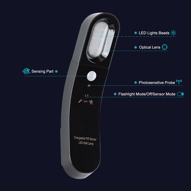 LED portátil con detector de movimiento