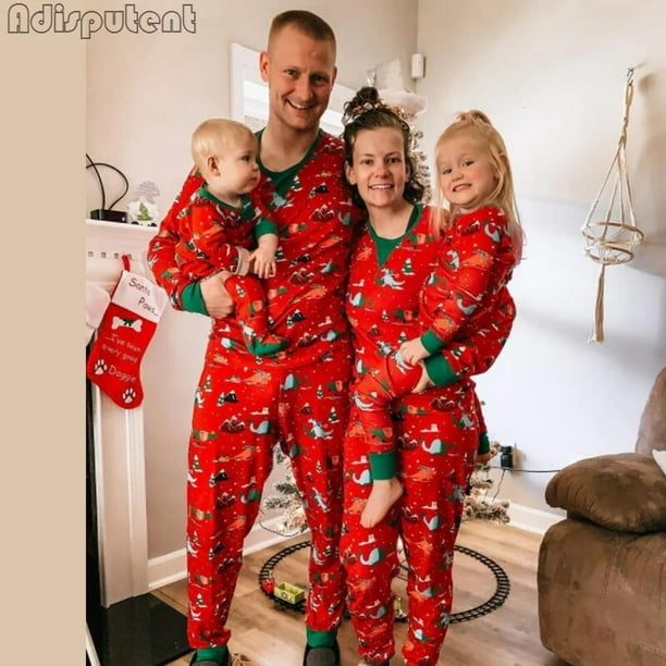 Pijamas de Navidad Conjunto de ropa familiar a juego Ropa de dormir para  bebés