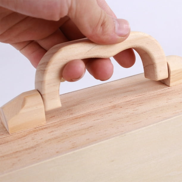 Conjunto de carpintería educativa de madera para niños con una caja  portátil a herramientas