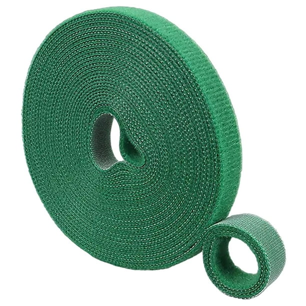 Rollo de Cinta de Enganche HookLoopGreen 1 pza 5m 12mm Verde Rollo Velcro  Doble Cara Hook Loop. VentDepot MXGHL-001