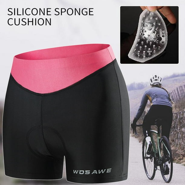 Ropa de ciclismo para mujer Liner Pantalones cortos para Ropa interior de secado rápido de cintura Calzoncillos Rosa s Macarena Pantalones cortos de ciclismo para mujer | Walmart en