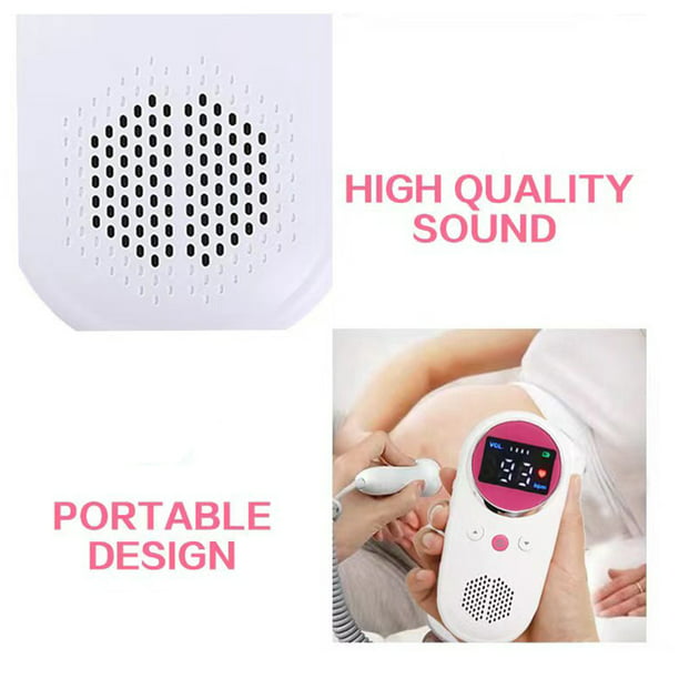Metro de voz del feto Doppler fetal Monitor de latidos cardíacos Doppler  para bebés para embarazo 50-230 BPM Rango de medición Detector de  frecuencia