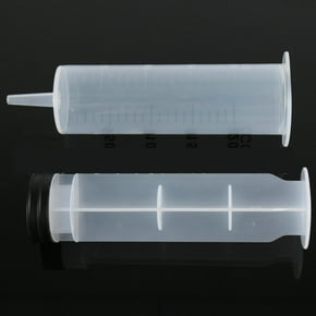 Jeringa de medición de salud estéril nutritiva hidropónica grande grande de plástico de 200ml Likrtyny Cuidado Belleza