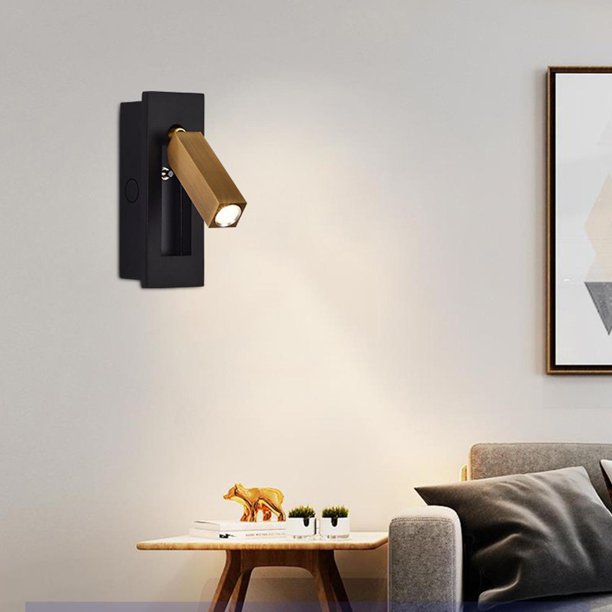 Aplique De Pared Para Lectura Con Interruptor Luz Led Integrada