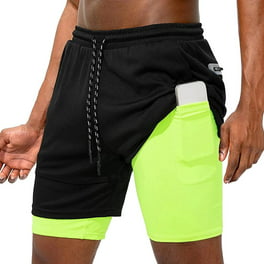 Pantalones cortos de entrenamiento 2 en 1 para hombre con bolsillos con forro de compresión Cordón P Hugo Shorts para hombre | Bodega Aurrera en línea